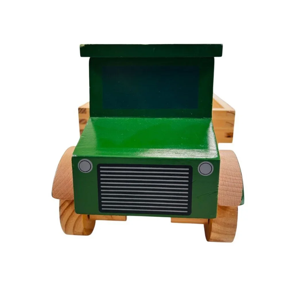 John Deere Learning Curve Wooden Dump Truck Toy Country Farm